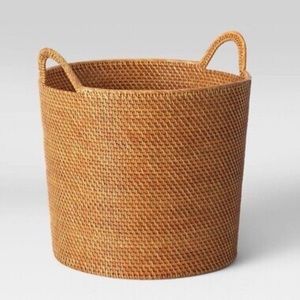 NWT Threshold Rattan Basket with Handles
